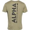 Alpha Industries T-shirt Alpha Industries Backprint M uomo verde