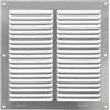 Amig - Griglia quadrata in alluminio | Griglie di ventilazione per presa d'aria | Ideale per soffitto cucina e bagno | Misure 200 x 200 mm | Colore argento