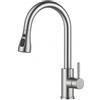 yefix Rubinetto Lavabo con Doccetta Estraibile 65 cm | Miscelatore Flessibile in Acciaio Inox con 2 Getti e Kit di Fissaggio Incluso