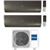 haier Climatizzatore Dual Split Haier Flexis Plus Nero WiFi Integrato A+++ / A++ 9000+18000 BTU R32 3U70S2SR5FA