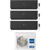 haier Climatizzatore Trial Split Haier Expert Nero WiFi Integrato A+++ / A++ 9000+12000+12000 BTU R32 4U75S2SR5FA