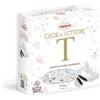 Generico Confetti Cuor di Lettere, Confetto al Cioccolato Extra Fondente a Forma di Cuore con Lettera per crispo 250g [LETTERE A SCELTA] (Lettera T )