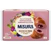 Generico Misura Fibrextra Cornetti Integrali Frutti di Bosco, Barbabietola e Uva Ricchi di Fibre da Frutta, Verdura e Cereali, Croissant Soffici e Farciti 308g