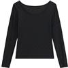 GUESS Top Donna Maniche Lunghe con Logo all Over W6RP46KA660 (IT, Testo, S, Regular, Regular, Bianco)