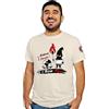 Feudalesimo e Libertà Si Fosse foco arderei Il Mondo - Cecco Angiolieri - T-Shirt Uomo - De André - Maglietta a Manica Corta 100% Cotone Organico - XXL
