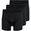 ONLY & SONS ONSFITZ Bamboo Trunk Logo 3PCK Noos, Boxer a Pantaloncino Uomo, Black,