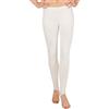 dressforfun TecTake dressforfun Leggings con Staffe da Donna - disponibile in diversi colori e misure - (S | Bianco | No. 301305)