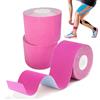 GTAGKOMMEN Tape Kinesiologico 3 Rotolo 5 cm x 5 m Rosa Tape Sportivo Kinesio Taping Taping Kinesiologico Impermeabile ed Elastico Nastro Kinesiologico cerotto kinesiologico