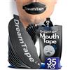 DreamTape® Mouth Tape 35pcs Premium - Cerotti bocca per dormire - Cerotto bocca notte - Tape bocca - Mouth tape traspirante - Mouth tape for sleeping - Nastro bocca ipoallergenico - Senza residui