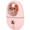 Bewinner Simpatici Animali Nebulizzatore Viso Nebulizzatore Mini Umidificatore Ricaricabile Tramite USB, Idratante Occhi Portatile da 35 Ml per Viaggi, Nebulizzazione Fredda Ad Ultrasuoni da 500 MAh