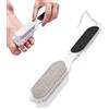 zwxqe Pietra pomice per piedi, 4 in 1, professionale, double face, portatile, per pedicure, per la pulizia della pelle morta, secca, e screpolata, per la pulizia della pelle secca, per lavare la