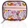 Serfeymi Portapillole settimanale da viaggio, portapillole da borsa con portapillole rimovibile da 7 giorni, elegante organizer da viaggio per medicinali, vitamine, integratori - Fioritura 03