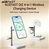ACEFAST 4 in 1 Qi2 25W Stazione wireless magnetica a ricarica rapida per iPhone 17 16 Auricolari Orologio Supporto di ricarica con luce notturna