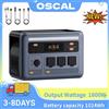 OSCAL Power Max 1800SE Stazione di Alimentazione Portatile 1800W, Batteria LiFePO4 1024Wh, Generatore Solare con Pannello Solare per Campeggio all'Aperto