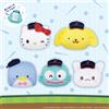 Bushiroad Samurai Japan × Sanrio Plush Badge Vol.1 set completo di 5 capsule Bushiroad