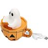 SODIAL Luce Notturna A LED per Halloween, A Forma di Fantasma, A Batter5886