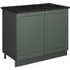 Vicco Mobile lavello cucina Fame-Line, Verde-oro rustico/Antracite, 100 cm, PL Antracite, per la combinazione con altri moduli della serie Fame-Line