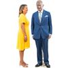STAR CUTOUTS Ritaglio a grandezza naturale del cartone del vestito blu di re Charles SC4118 con la mini famiglia reale britannica