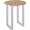 vidaXL Piano del Tavolo Rovere Artigianale 60 x 60 x 1,5 cm, Un Tavolo Rotondo per Il Giardino, Stile Moderno, Arredamento da Esterno, Superficie in Legno Resistente