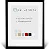 RahmenMax Cornice portafoto in MDF Skane 21,5 x 28 cm in nero opaco con vetro acrilico trasparente da 1 mm. Cornice per poster in diverse dimensioni e colori.