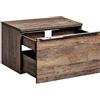 Lomadox Mobile da bagno, 80 cm, in rovere vintage Nb, 2 cassetti con chiusura morbida, larghezza x altezza x profondità ca. 80,4 x 48,5 x 46 cm