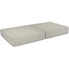 POKAR Materasso Pieghevole per Divano Modulare Bambini | Materasso 160x80x15 cm in Schiuma e in Velluto Corduroy | Elemento del Divano da Gioco | Certificato Oeko-TEX 100 | Tramonto Sabbioso