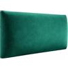 MEBLE ANGELO Angelo - Imbottitura da parete - Pannelli da parete 3D per letto - Cuscino da parete - Pannelli imbottiti - Pannelli imbottiti - Pannelli imbottiti da parete - Turchese 100x30 cm - Pannelli imbottiti