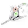 SUPVAN G-Serie Etichetta Continua, Nero su Trasparente, 12 mm x 7.5 m