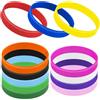 GOGO 12 Braccialetti in Gomma per Adulti, Braccialetti in Silicone, Accessori per Feste, Braccialetto Elastico Multicolore-Assortiti
