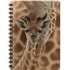 3D LiveLife Quaderno - Neonato di Deluxebase. Quadernino A6 Spiralato Lenticolare in 3D con Giraffe, con fogli bianchi in carta riciclata. Opera d'arte del celebre artista Collin Bogle
