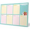 Grupo Erik: Planning da Tavolo A4 Line Friends, Planner settimanale con 54 fogli a strappo, 21 x 29,7 cm, Agenda Organizer, To Do List Planner, Planner settimanale da scrivania