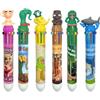 Ludihive 6 Pezzi Penne a Sfera Retrattili 10-in-1, 10 Colori Penna a Sfera, Italian Brainrot Penna a Scatto Multicolore, per Ufficio Scuola Università e Ufficio Idea Regalo, Lirilì Larilà Ballerina Cappuccina