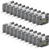 STRONIX 20x Nastro con Etichette Compatibile con Brother TZe-231 Ub-231 Byz-231 TZ-231 12mm x 8m Nero su Bianco con PT-1010 D400 H105 H100R H107 H100LB D200 1000