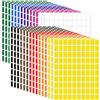 JEFURE Bollini Adesivi Colorati, 3000 Pezzi, 13 × 9 mm, 10 Colori