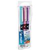 Pilot Hi-tecpoint V5 - Confezione di 3 penne roller a inchiostro liquido, punta media, colori assortiti Rosa, turquesa, morado