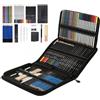 Deger Set di Matite Colorate Professionali per Disegni e Schizzi con 72 Pezzi di Matite Colorate In Grafite, Strumento per di Carboncino, Tela con Cerniera, Facile da Usare