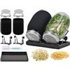IATAHI Barattolo Germogliatore Set,Germogliatore,Kit per Germogliare I Semi,Germogliatore in Vetro,Kit di Barattoli per Germogliamento di Semi