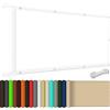 XUEQXUE Vela Ombreggiante Parasole Impermeabile 55 x 360 cm Anti-Età, Impermeabile,Antivento,98% Anti Uv,Rettangolare Rete Frangivento Tenda a Vela per Esterno Terrazza, Bianco