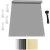 IUCUHE Telo Ombreggiante con occhielli 1.2x3M Tenda da Sole Impermeabile,Tenda ombreggiante, protezione UV 95%, per Esterni Pergola Piante Da Patio Serra Auto Piscina - Grigio chiaro