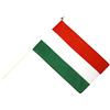 Flaggenfritze STOCK Bandiera/Stock Bandiera UNGHERIA + GRATIS Sticker, bandiera fritze®, Stockflagge 30 x 45 cm
