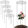 Obelunrp Gabbie e supporti per peonia 6 pezzi Supporto per peonia 12x18 '' Crescere attraverso supporti per piante con 3 gambe Gabbie per pomodori Fiori Anelli di supporto Cerchi per rose, pomodori, orchidee
