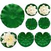 Generic Cuscinetti galleggianti per ninfee, realistici, piante galleggianti per laghetti, decorazioni per piscina, cortile, lago, centrotavola, valle meditazione, cascata, feste, matrimoni, casa
