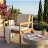 MIlani Home FATU - poltrona impilabile in teak e wicker