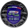 DOPLA SPA Piatti piani neri d.22cm 25 pz - piatti