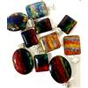 Chirag Gems 500 CT Naturale Ammolite Doppietto Multicolore 925 Argento Massiccio Ciondolo