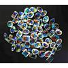 500 CT Naturale Topazio Mistico Arcobaleno Colore Misto Taglio Certificato Lotto