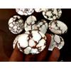 500 CT Naturale Agrati Ragnatela Bianco Turchese Cabochon Cut Arizona Gemma Lot