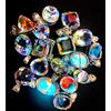 500 Ct Topazio Mistico Naturale Multicolore Pendente In Argento 925 Lotto Gemma