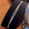Bracciale Color Oro Antico Art Déco CZ Vintage Stile 1920 Matrimonio SC11