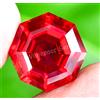 20.00 CT Naturale Sangue Rosso Rubino Esagonale Certificato Mozambico Fantastico